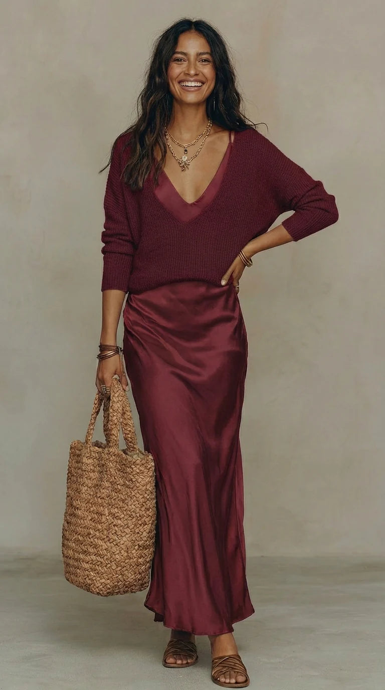 DUNA - Conjunto de vestido y jersey