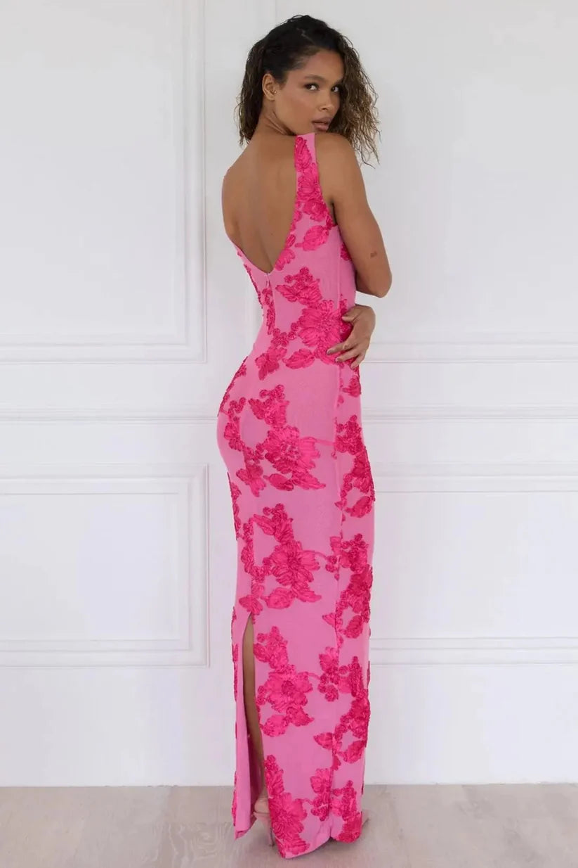 BARBARA - Vestido floral con toque de elegancia