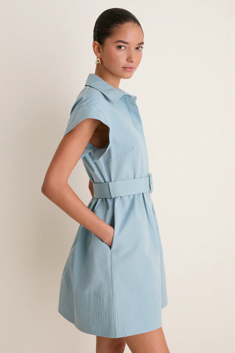 Vestido mini azul marino