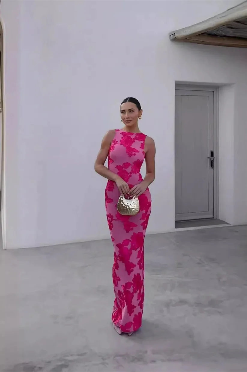 BARBARA - Vestido floral con toque de elegancia