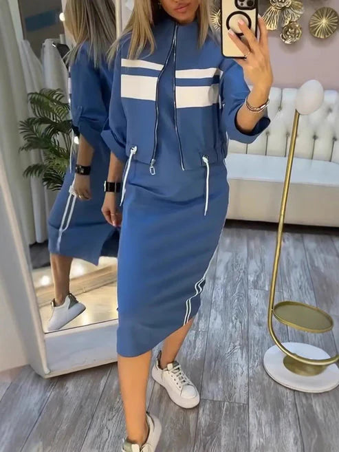 Moretti - Conjunto chaqueta y vestido