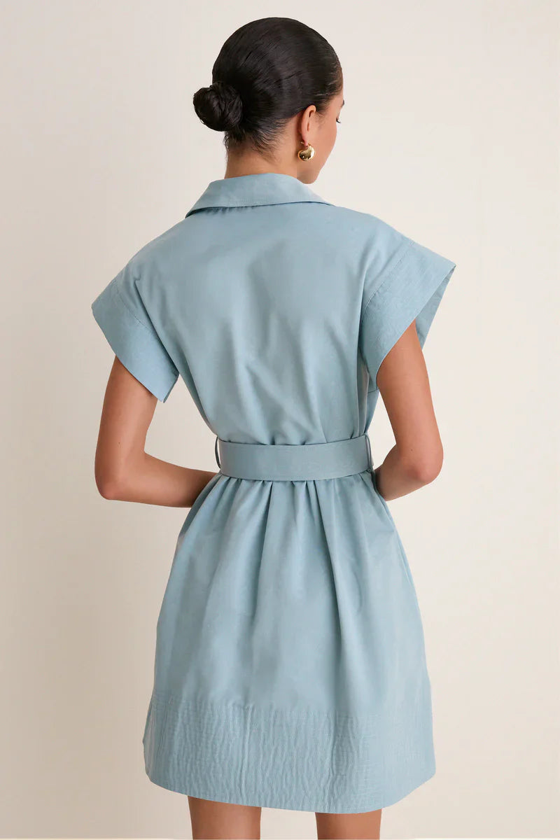 Vestido mini azul marino