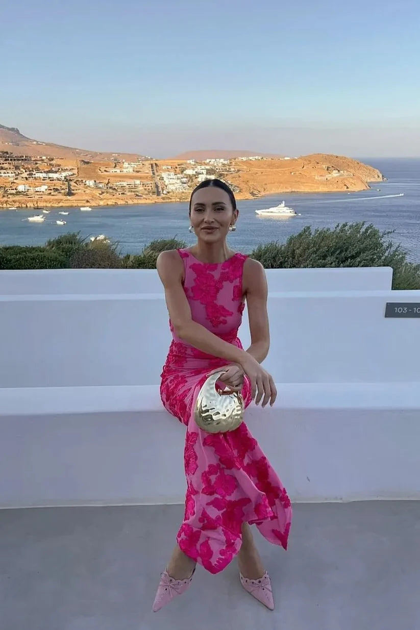 BARBARA - Vestido floral con toque de elegancia