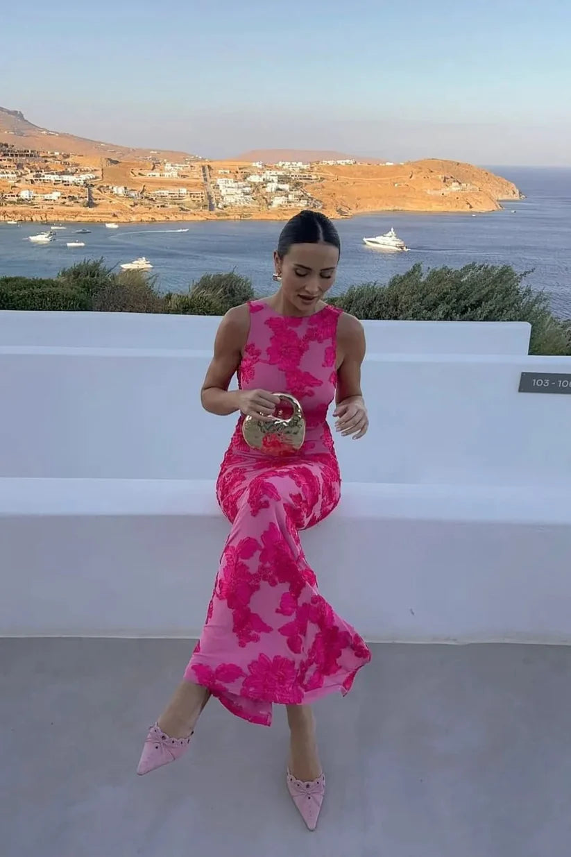 BARBARA - Vestido floral con toque de elegancia