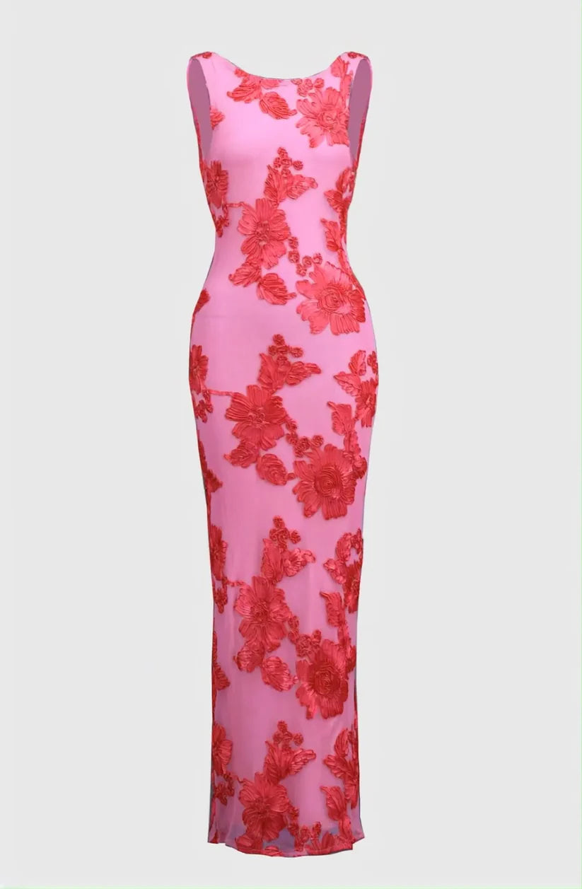 BARBARA - Vestido floral con toque de elegancia