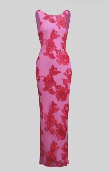 BARBARA - Vestido floral con toque de elegancia